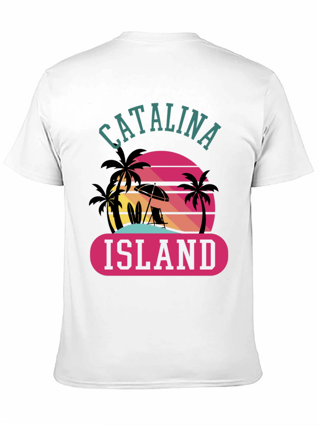 Catalina Island Graphic Tee - Retro Beach Vibes