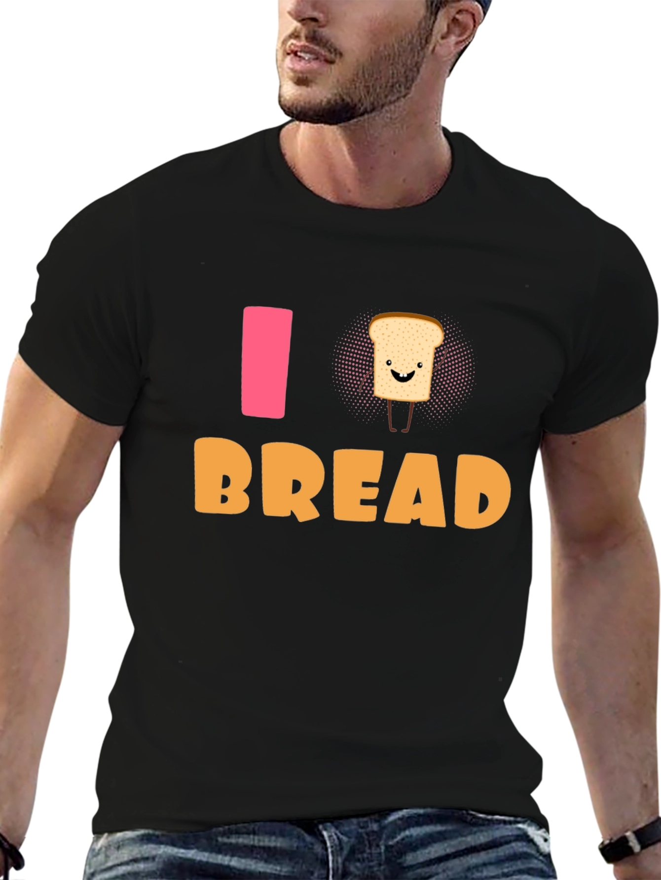 I Love Bread T-Shirt - Funny Foodie Tee