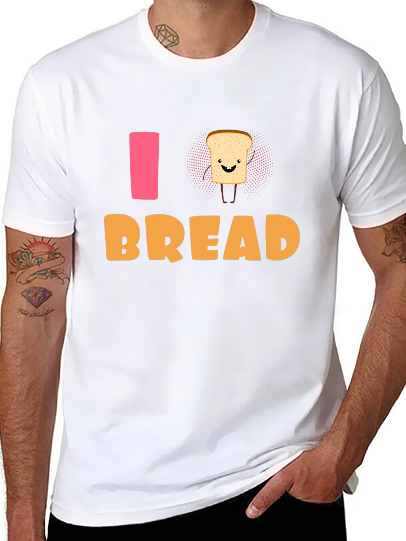 I Love Bread T-Shirt - Funny Foodie Tee