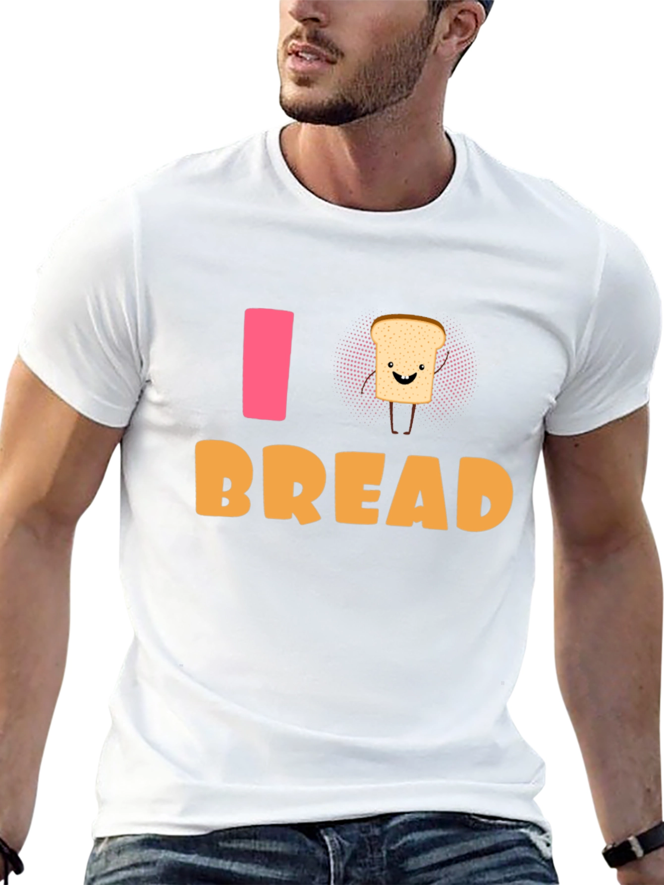 I Love Bread T-Shirt - Funny Foodie Tee