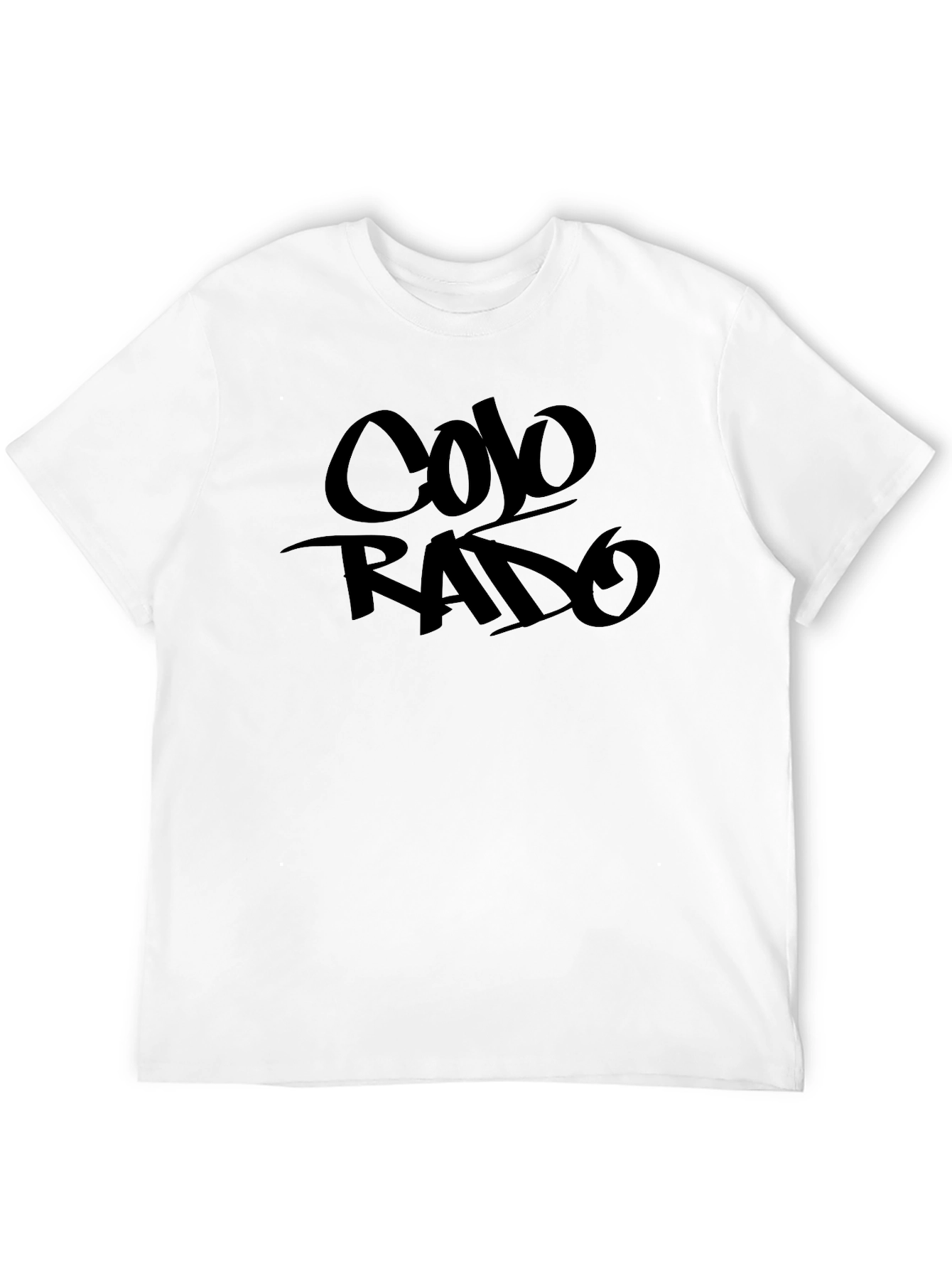 Colorado Graphic Tee - Stylish Black Cotton T-Shirt