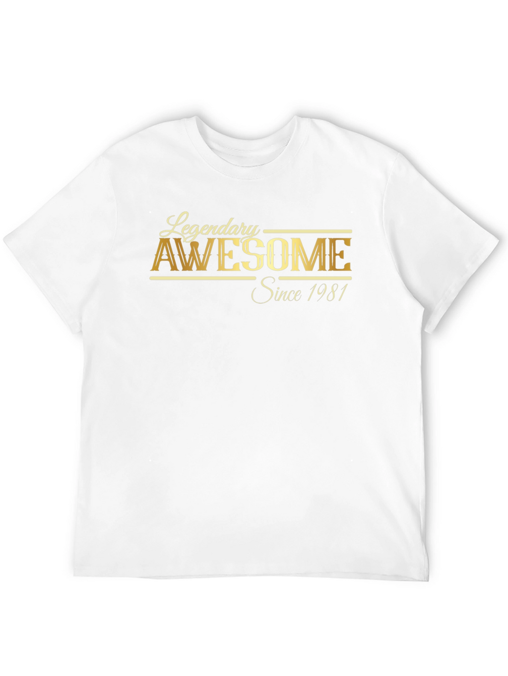 Legendary Awesome Since 1981 Black T-Shirt