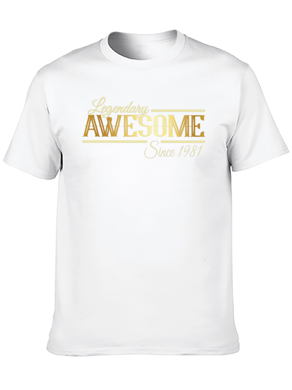 Legendary Awesome Since 1981 Black T-Shirt