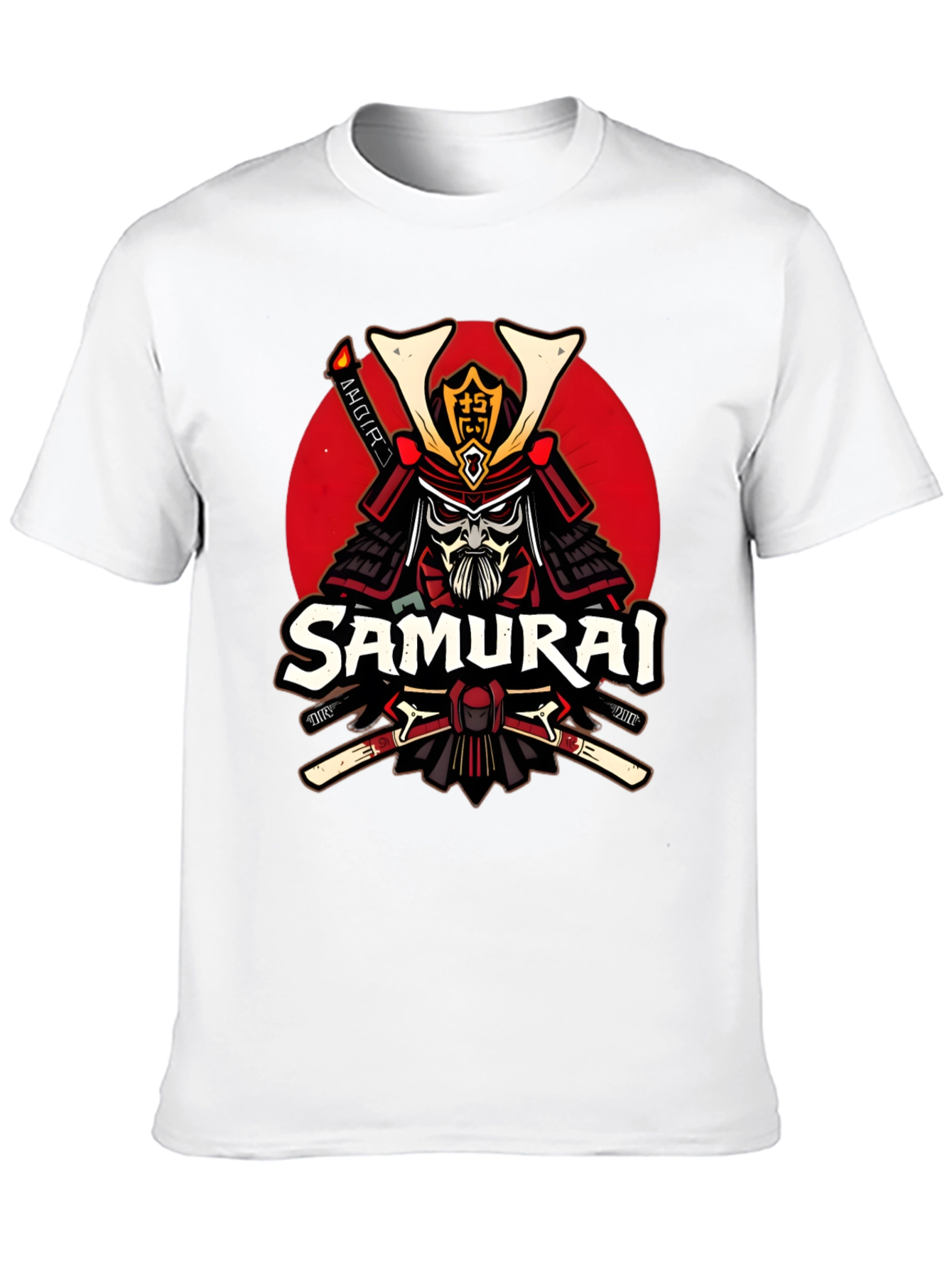 Samurai Warrior Graphic T-Shirt - Black