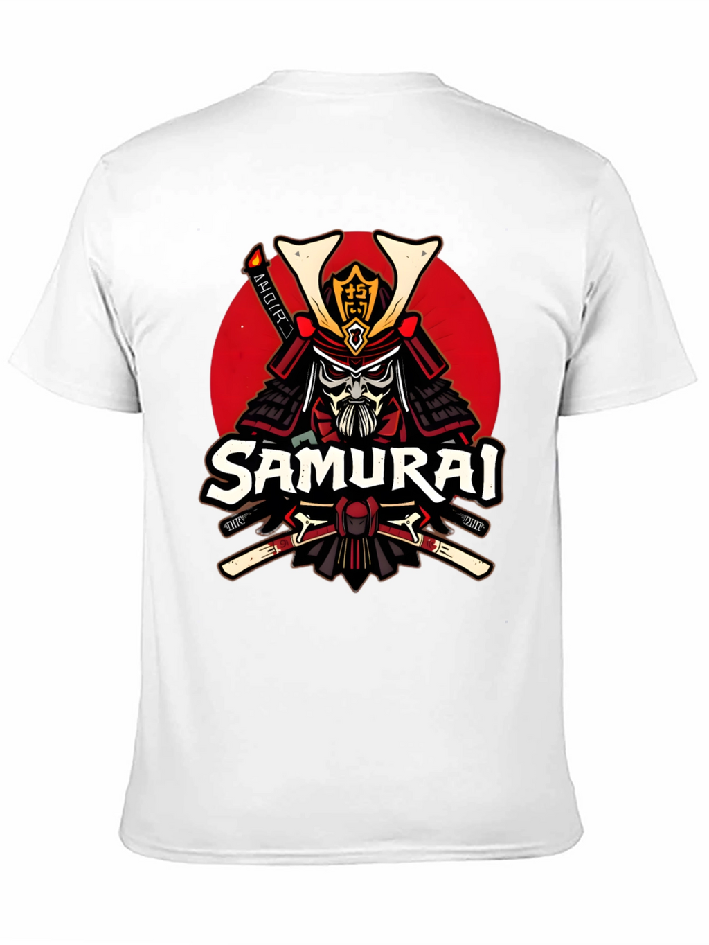 Samurai Warrior Graphic T-Shirt - Black