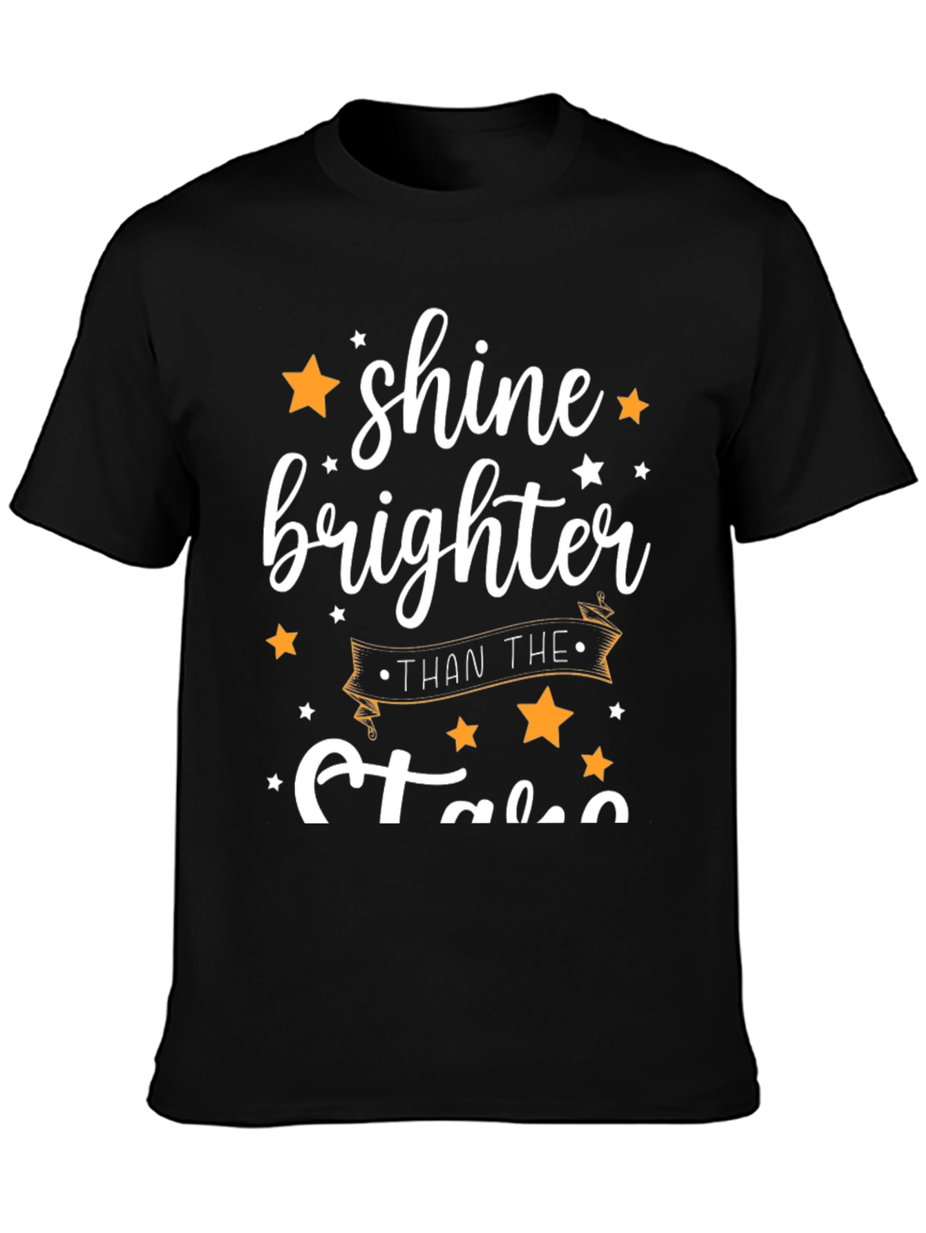 Shine Brighter Than the Stars Black Graphic Tee