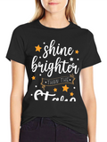 Shine Brighter Than the Stars Black Graphic Tee