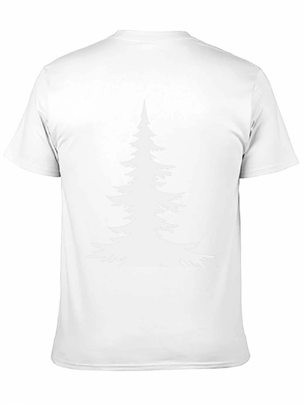 Evergreen Tree Graphic Tee - Black Cotton T-Shirt