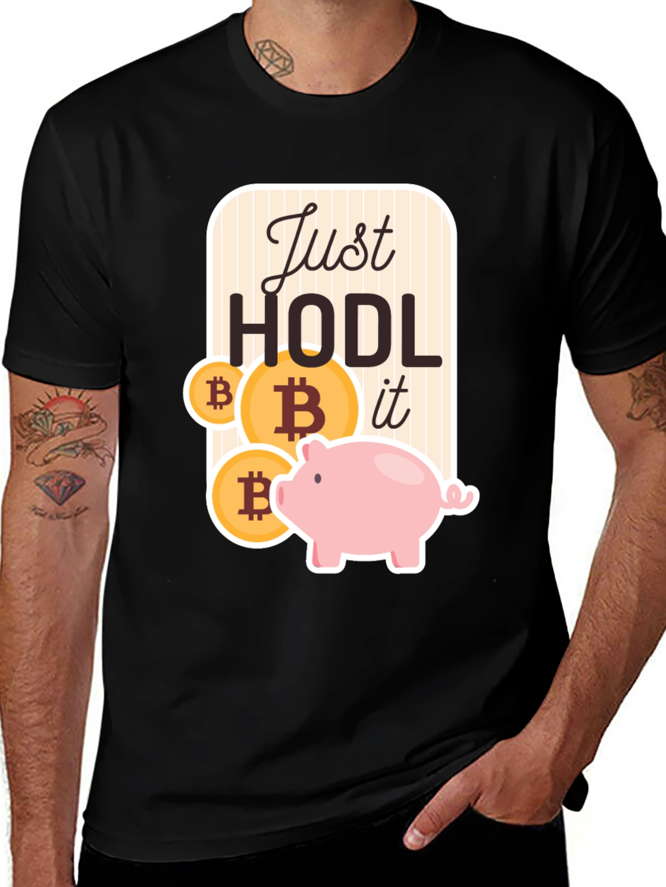 Just HODL It Bitcoin Crypto T-Shirt
