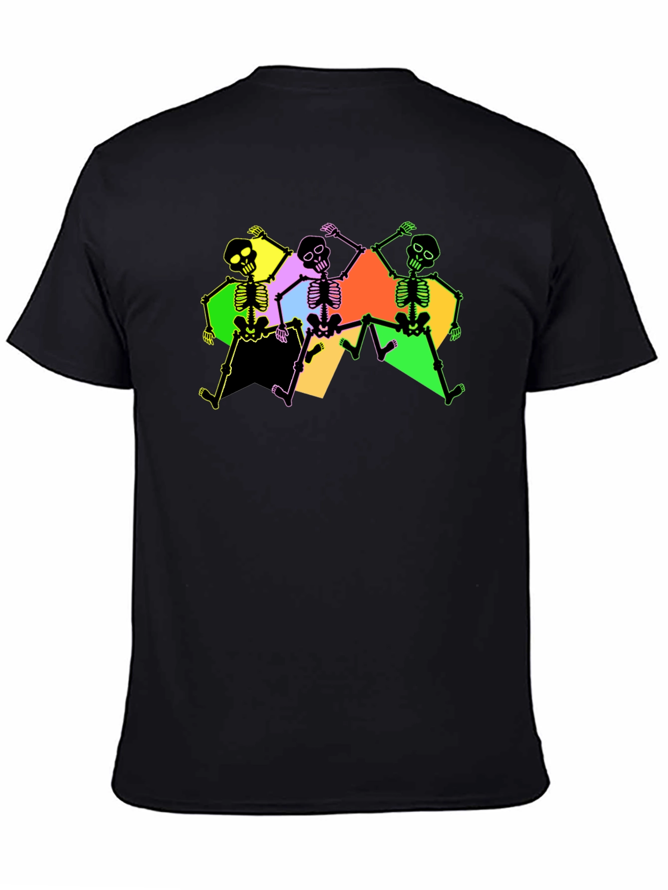 Dancing Skeletons Graphic Tee - Black
