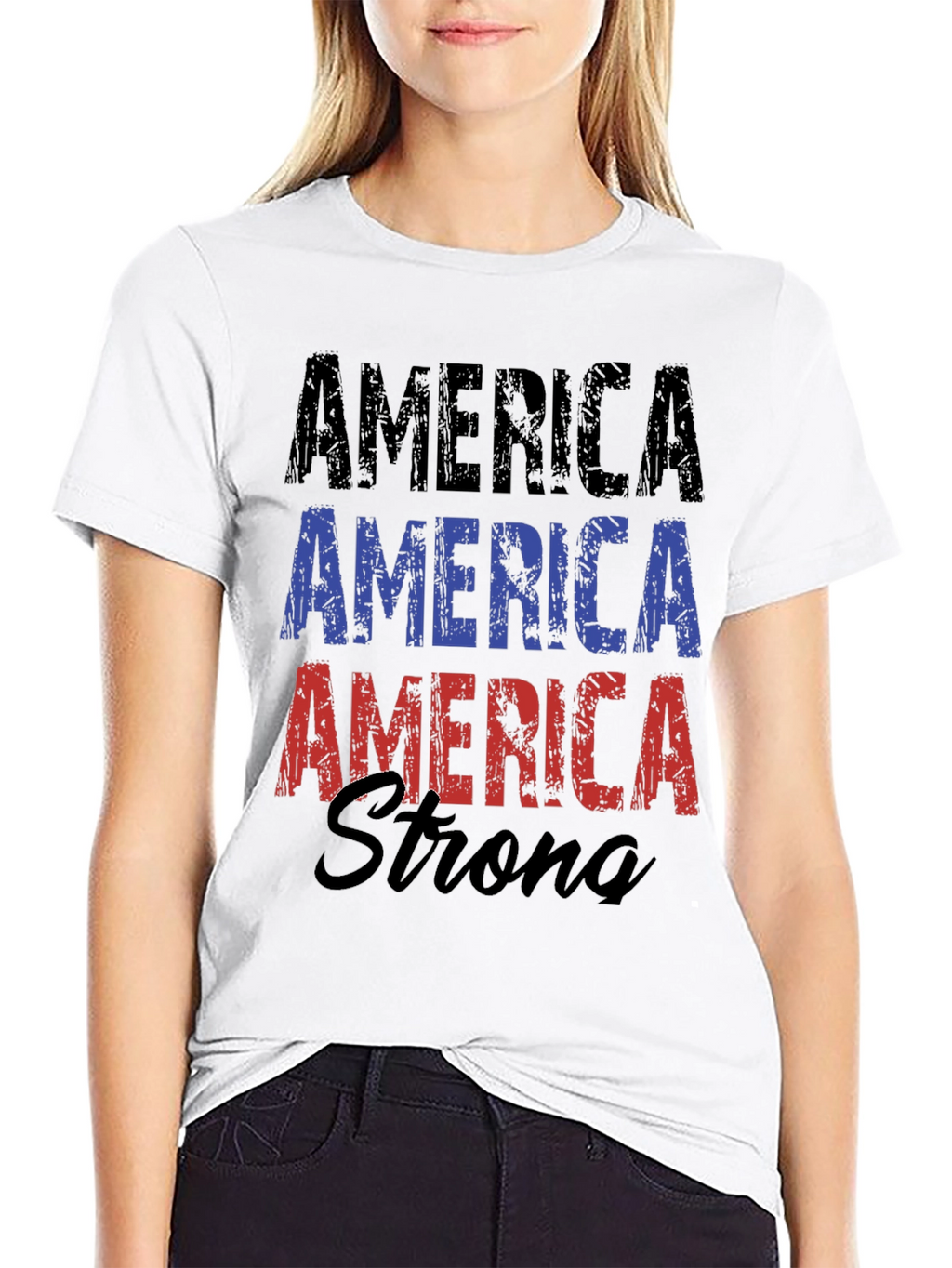 America Strong Graphic T-Shirt