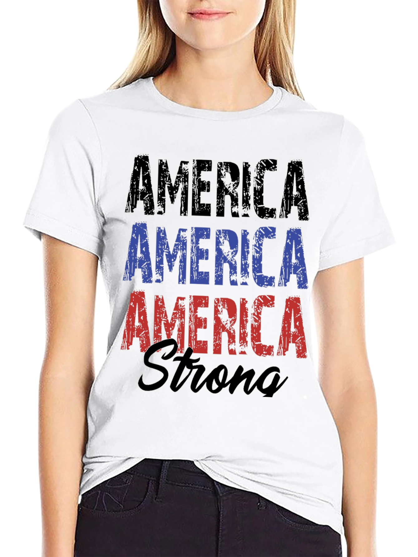 America Strong Graphic T-Shirt