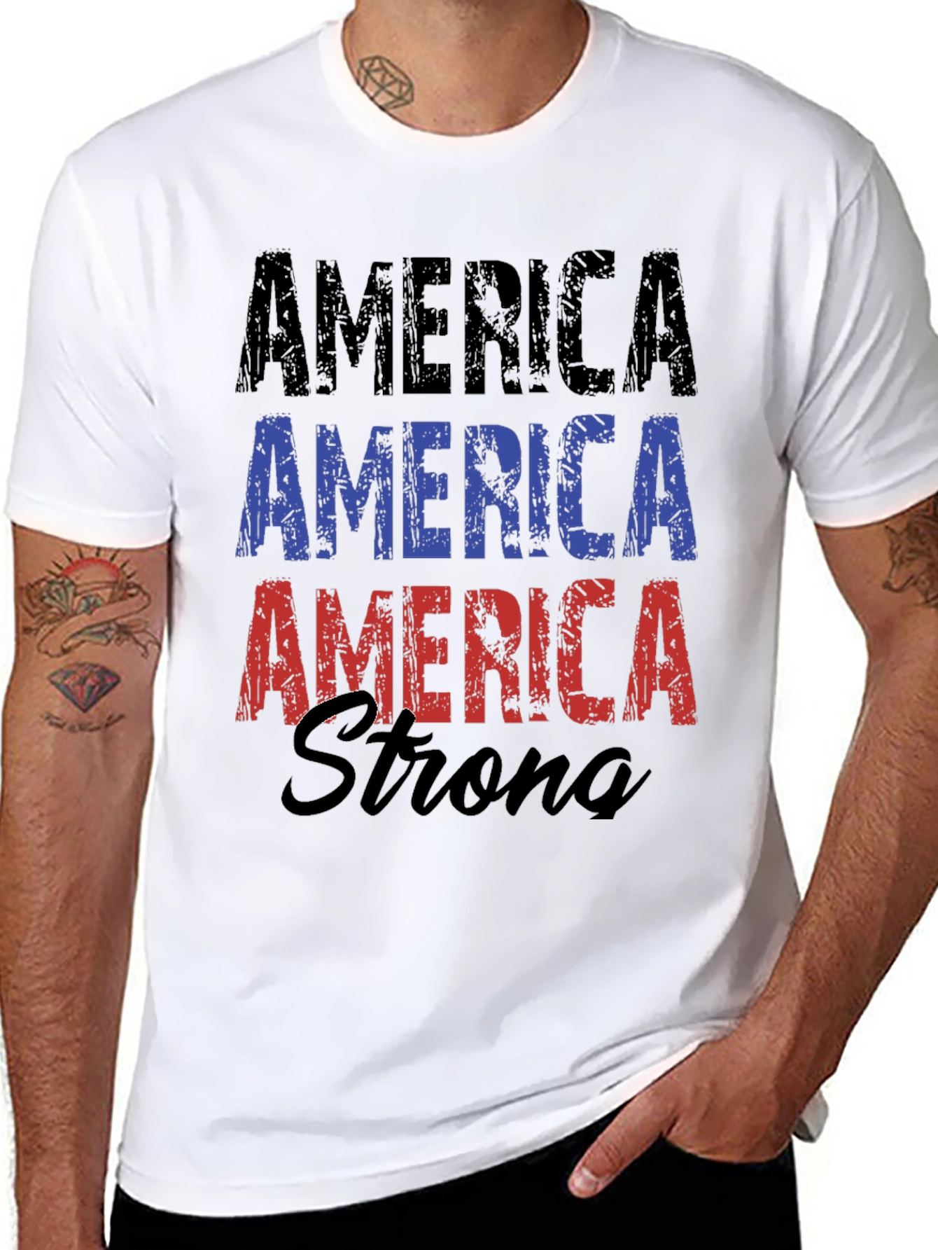 America Strong Graphic T-Shirt