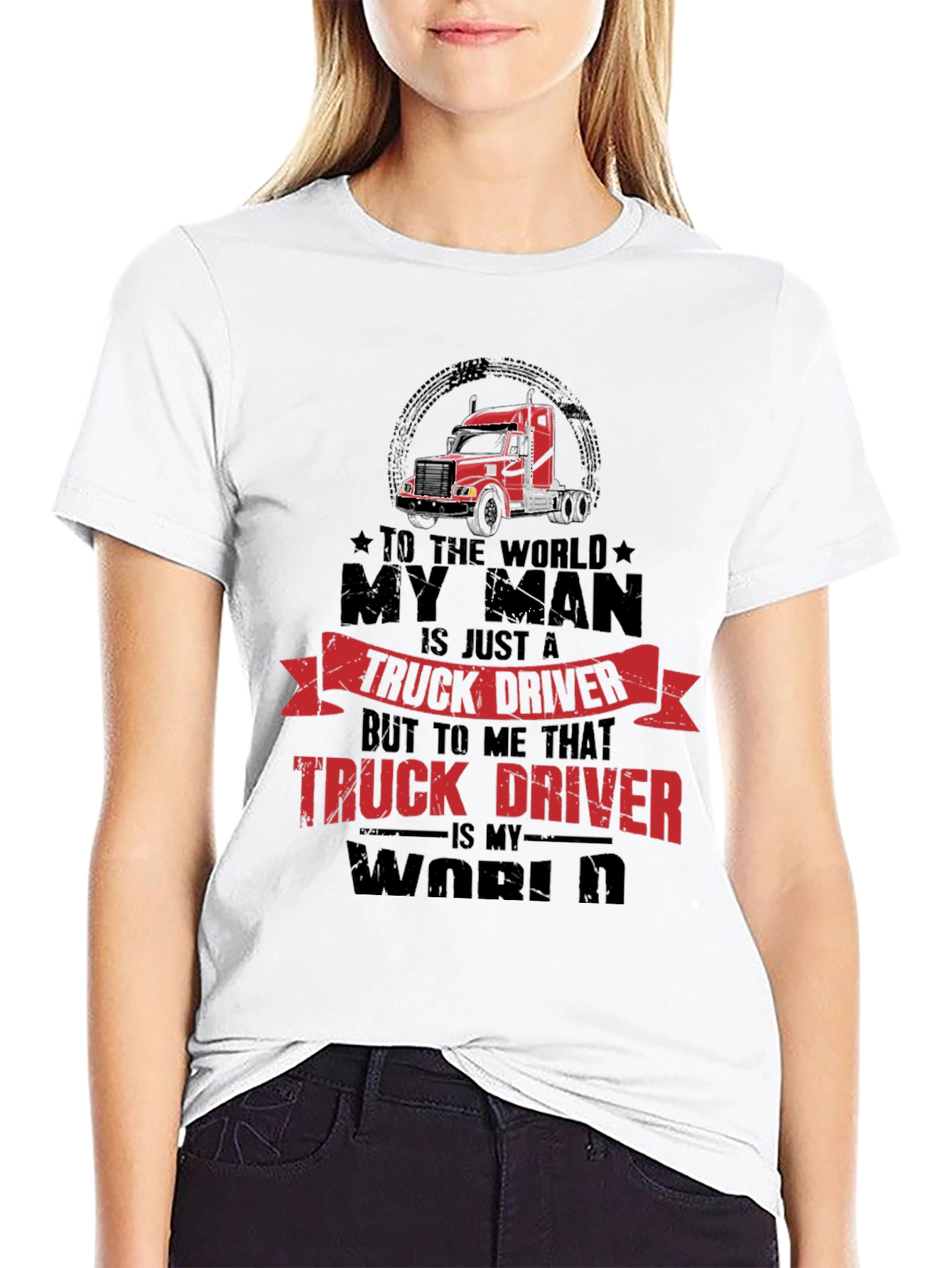 Truck Driver Graphic Tee - My World