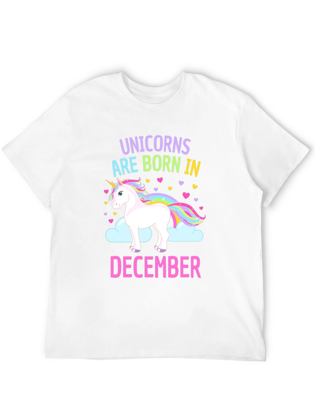 Unicorn December Birthday T-Shirt