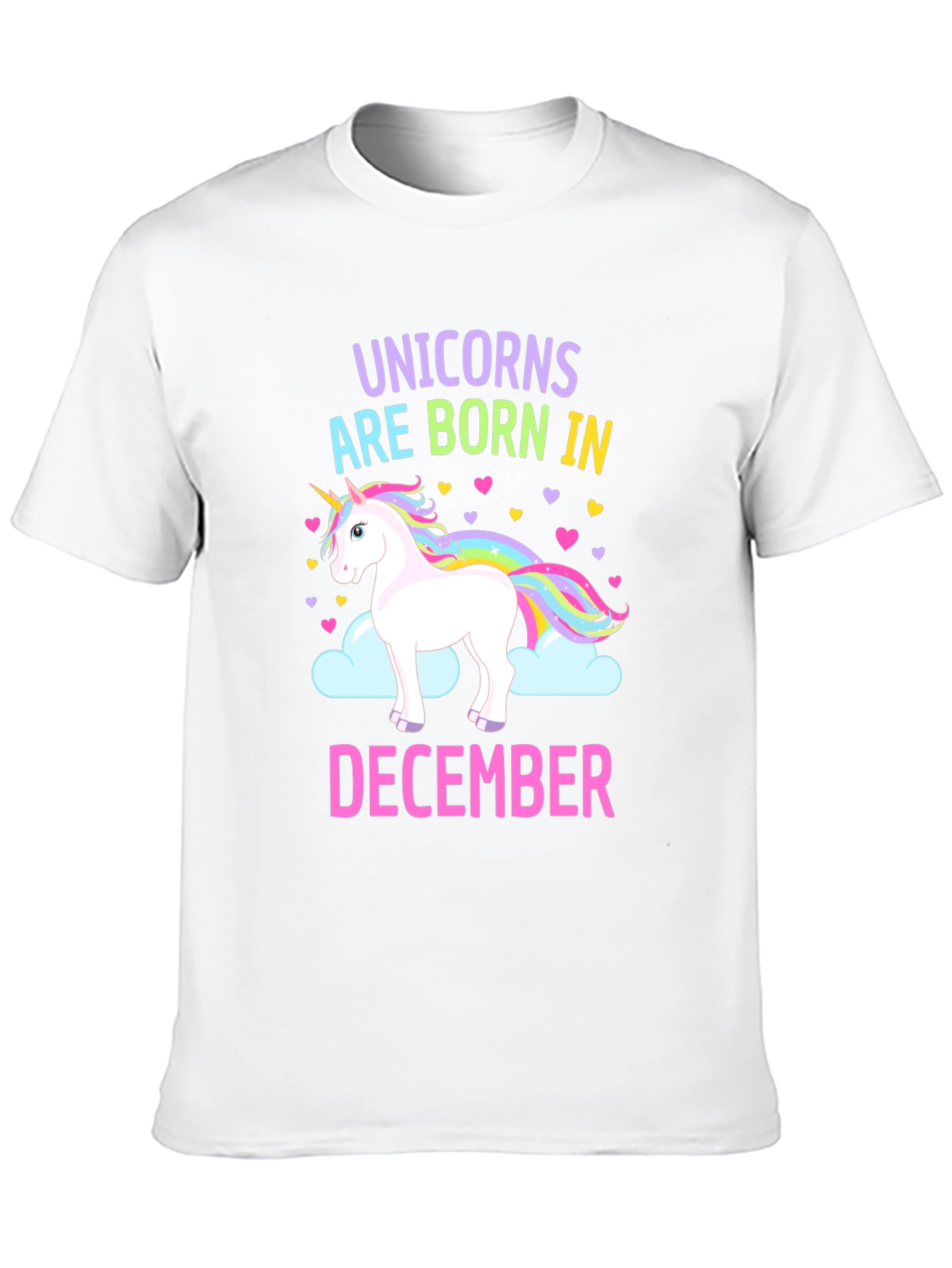 Unicorn December Birthday T-Shirt