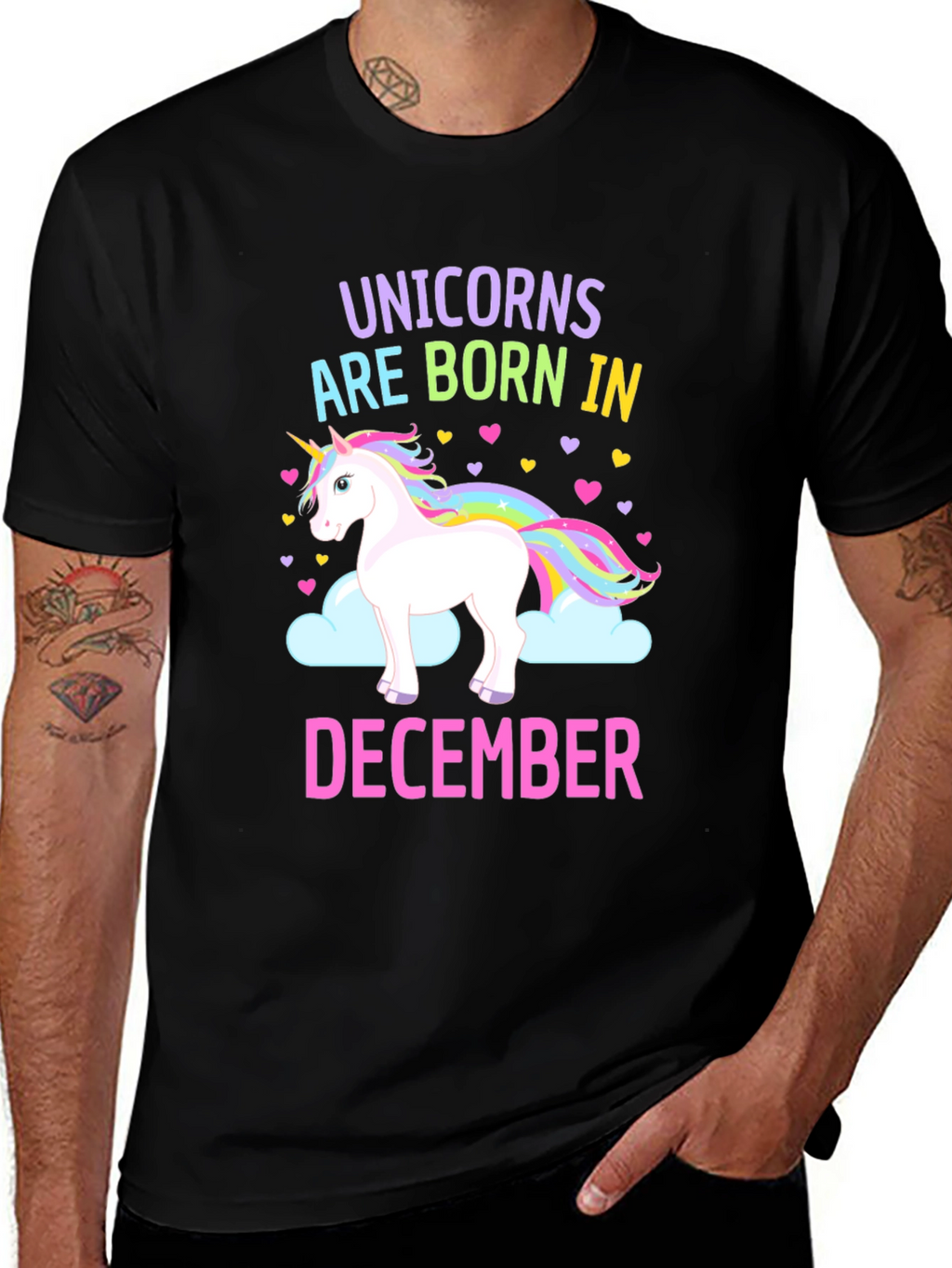 Unicorn December Birthday T-Shirt