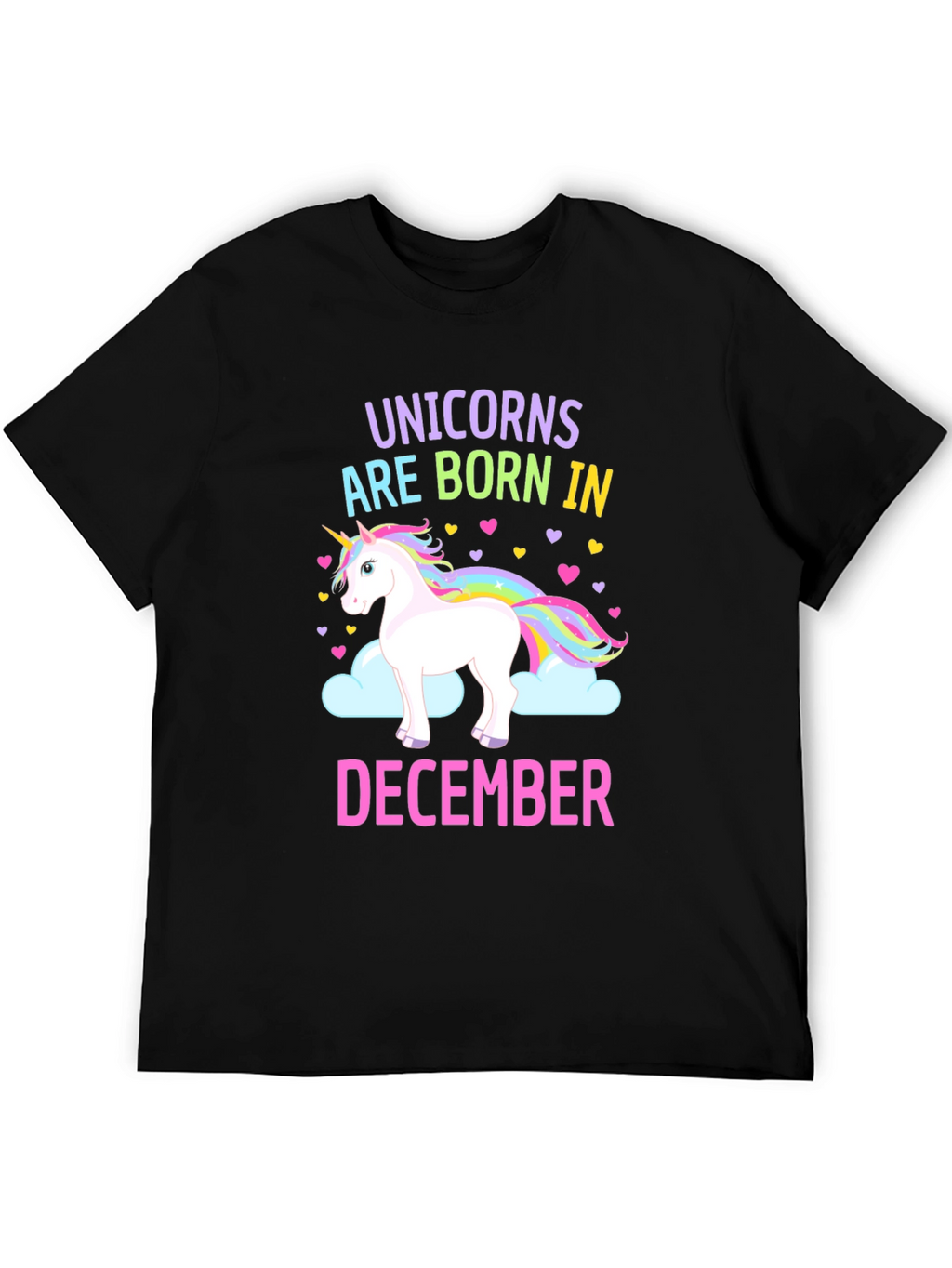 Unicorn December Birthday T-Shirt