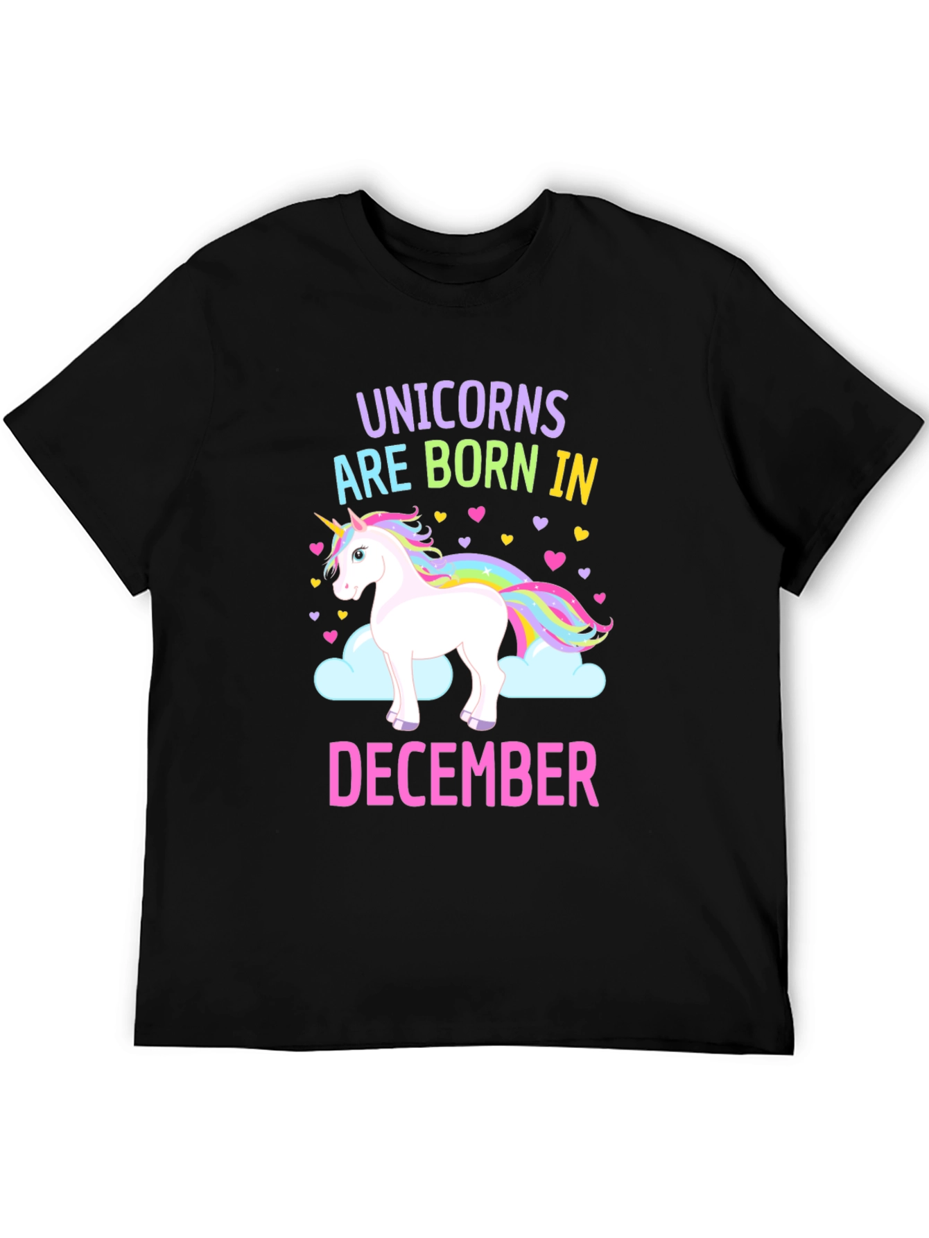 Unicorn December Birthday T-Shirt
