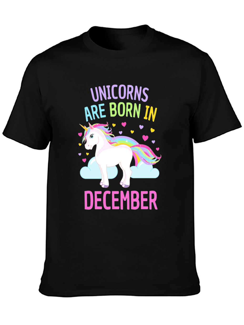 Unicorn December Birthday T-Shirt