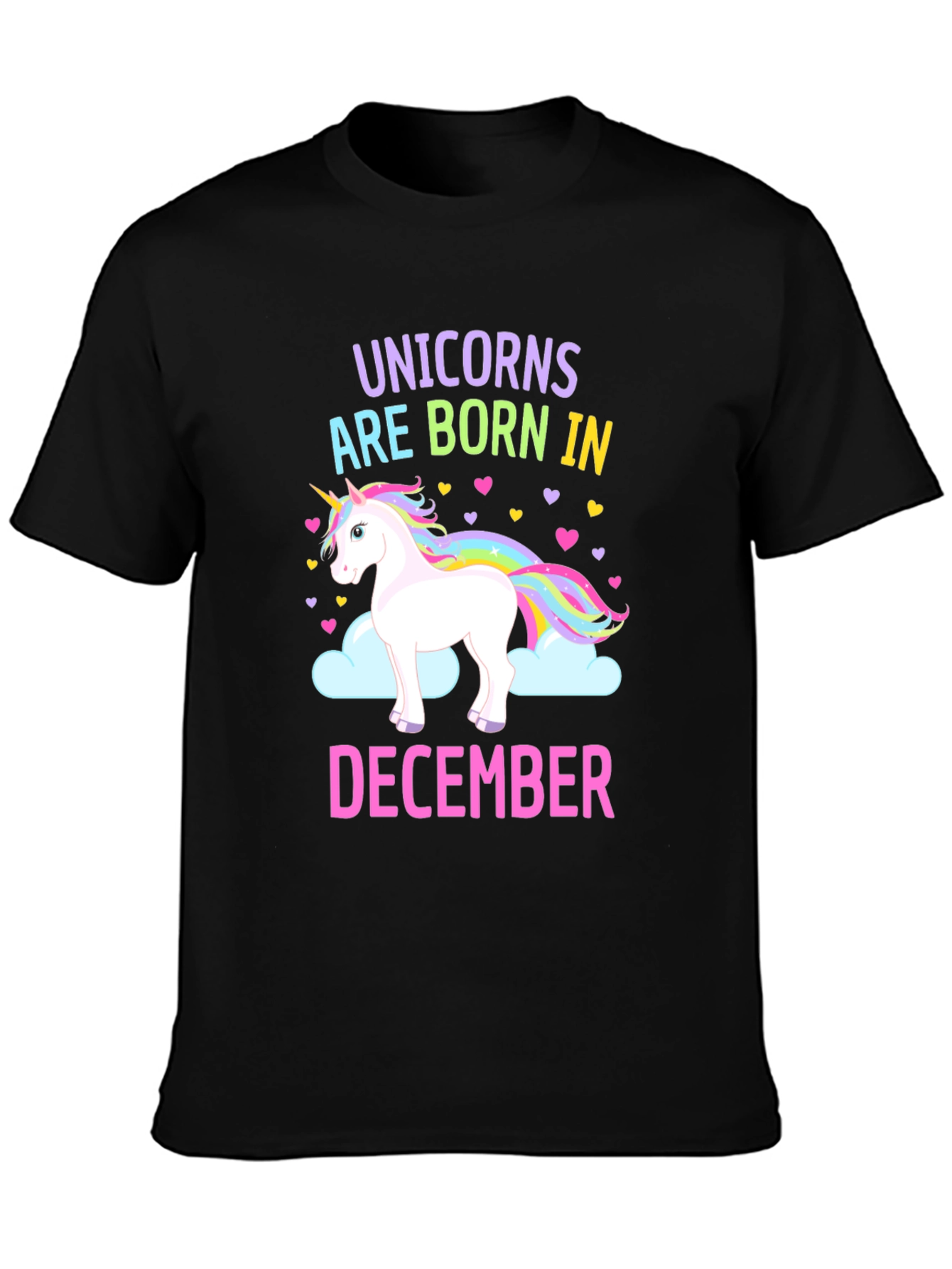 Unicorn December Birthday T-Shirt