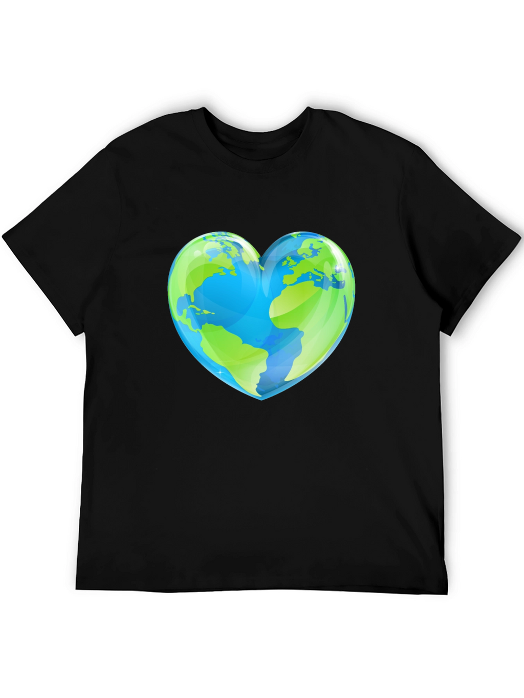 Earth Heart Graphic Tee - Black