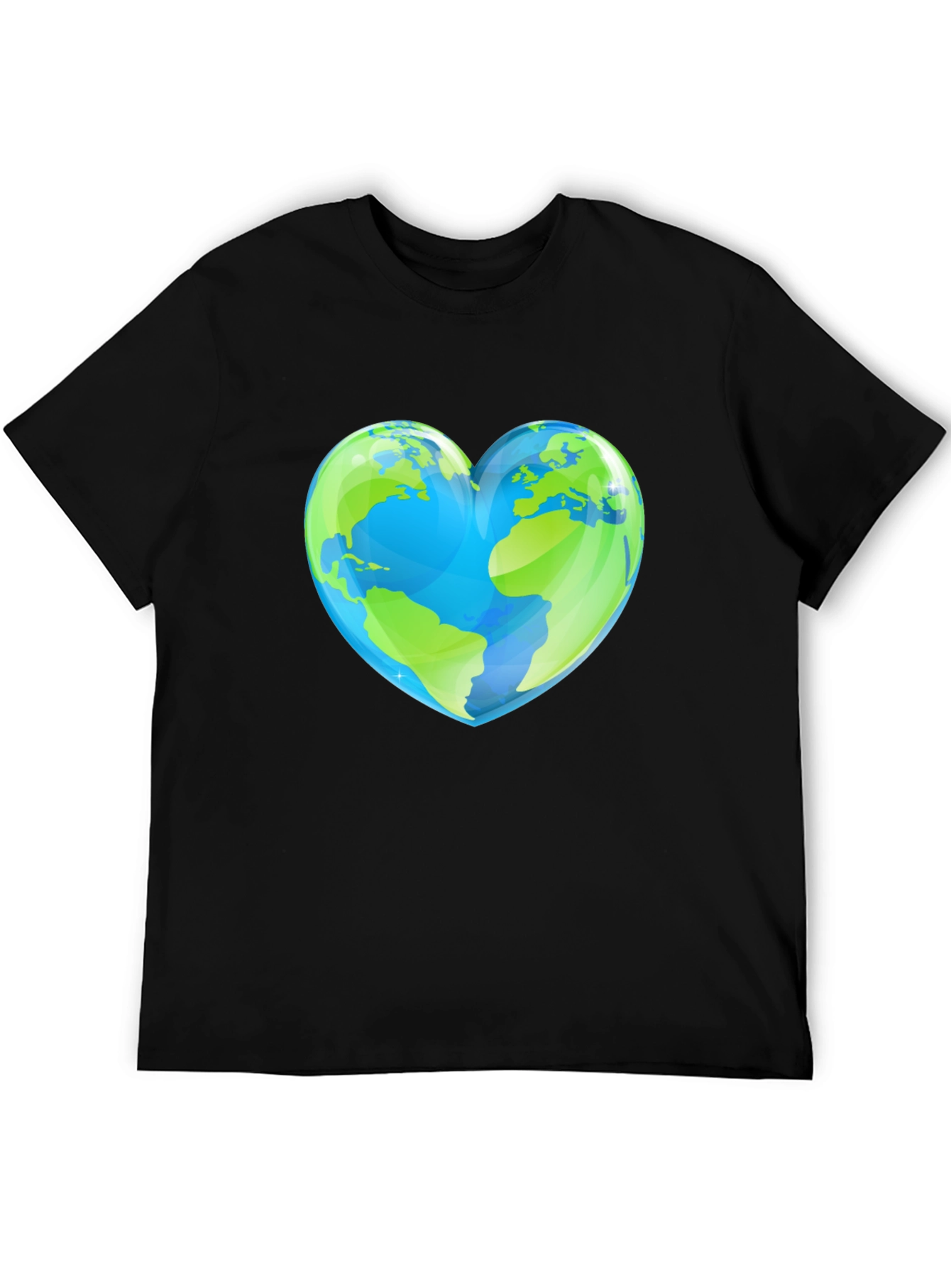 Earth Heart Graphic Tee - Black