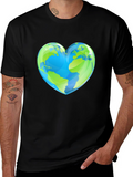 Earth Heart Graphic Tee - Black