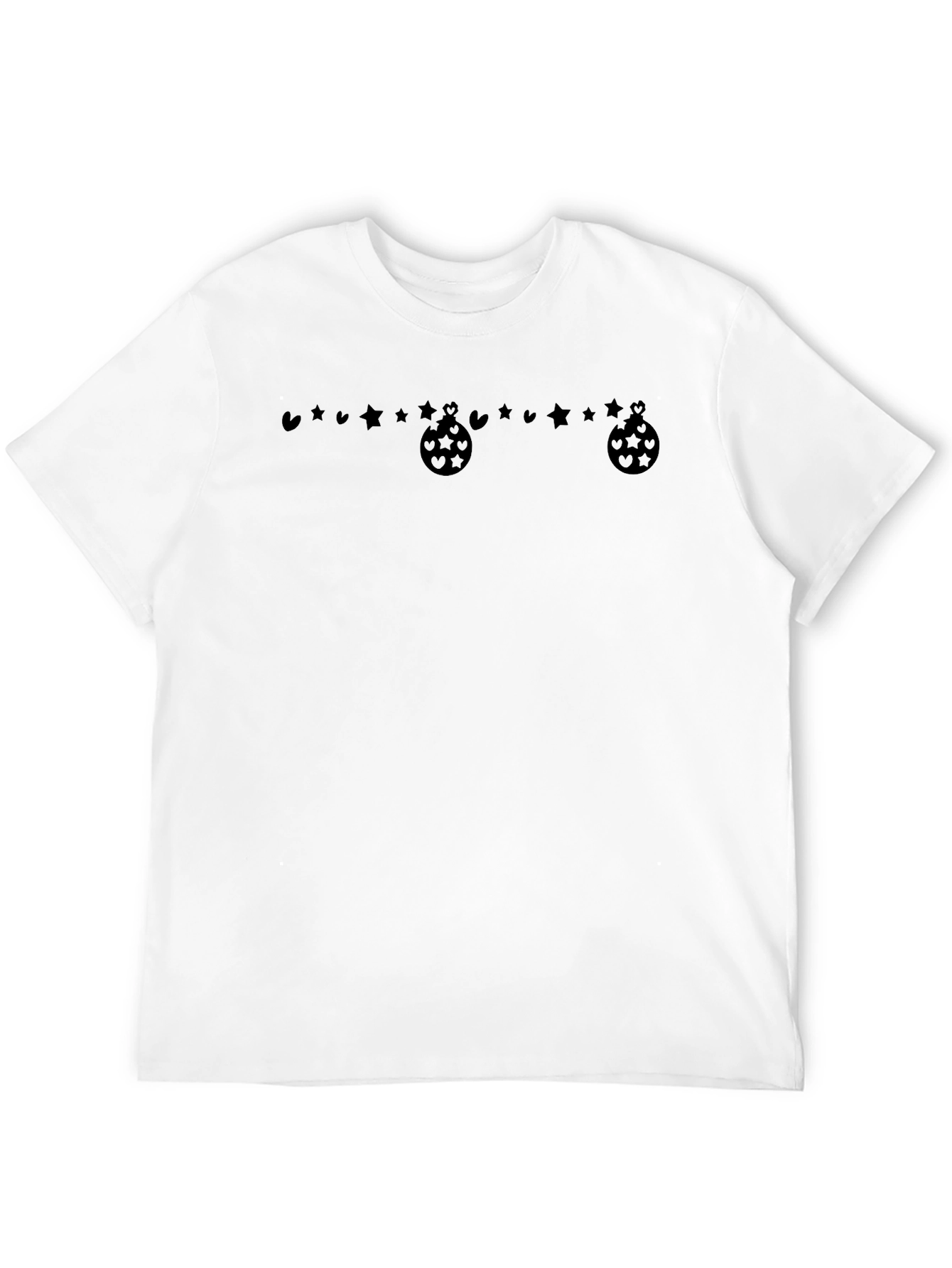 Festive Ornament Black T-Shirt