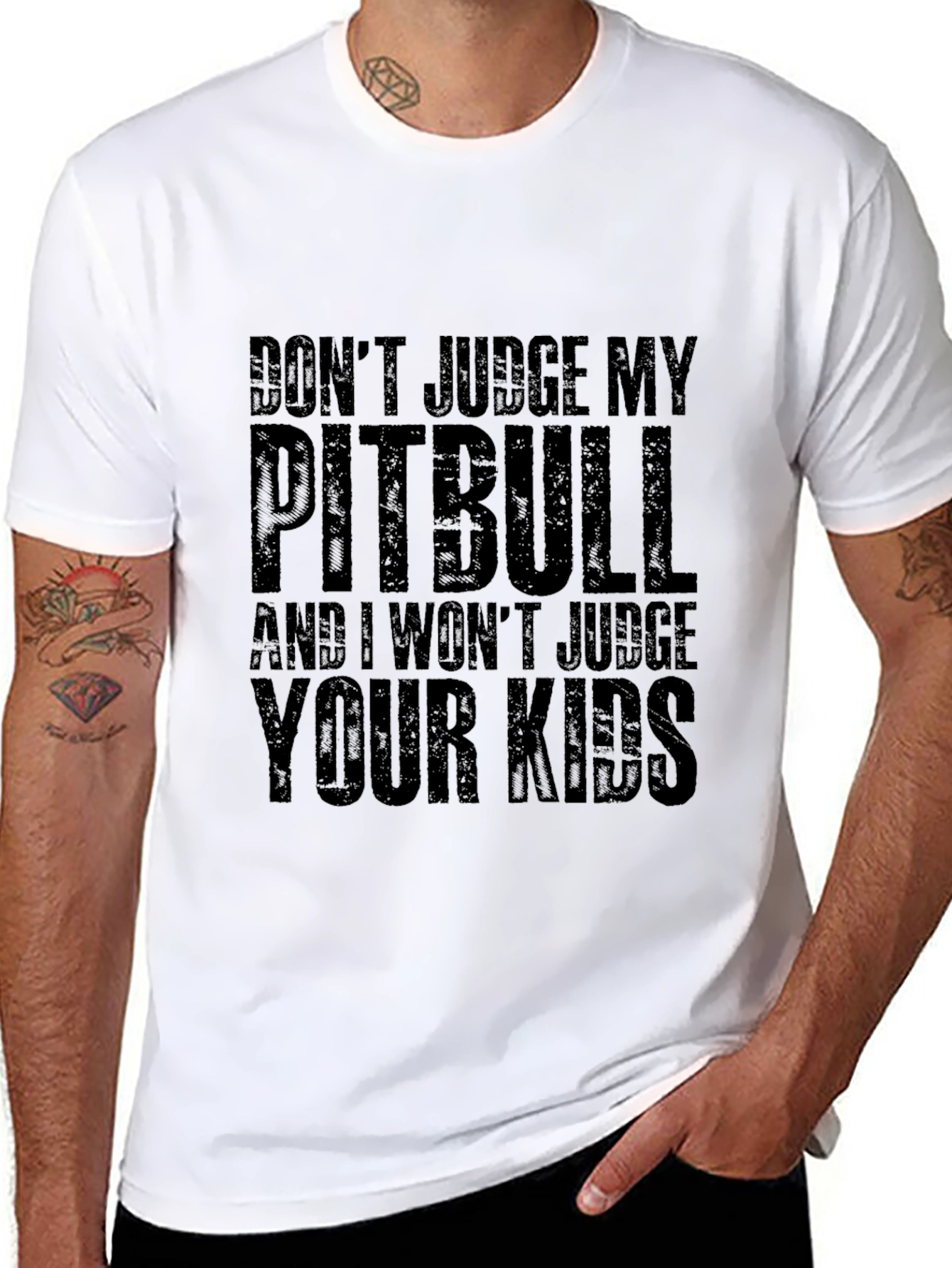Dont Judge My Pitbull T-Shirt