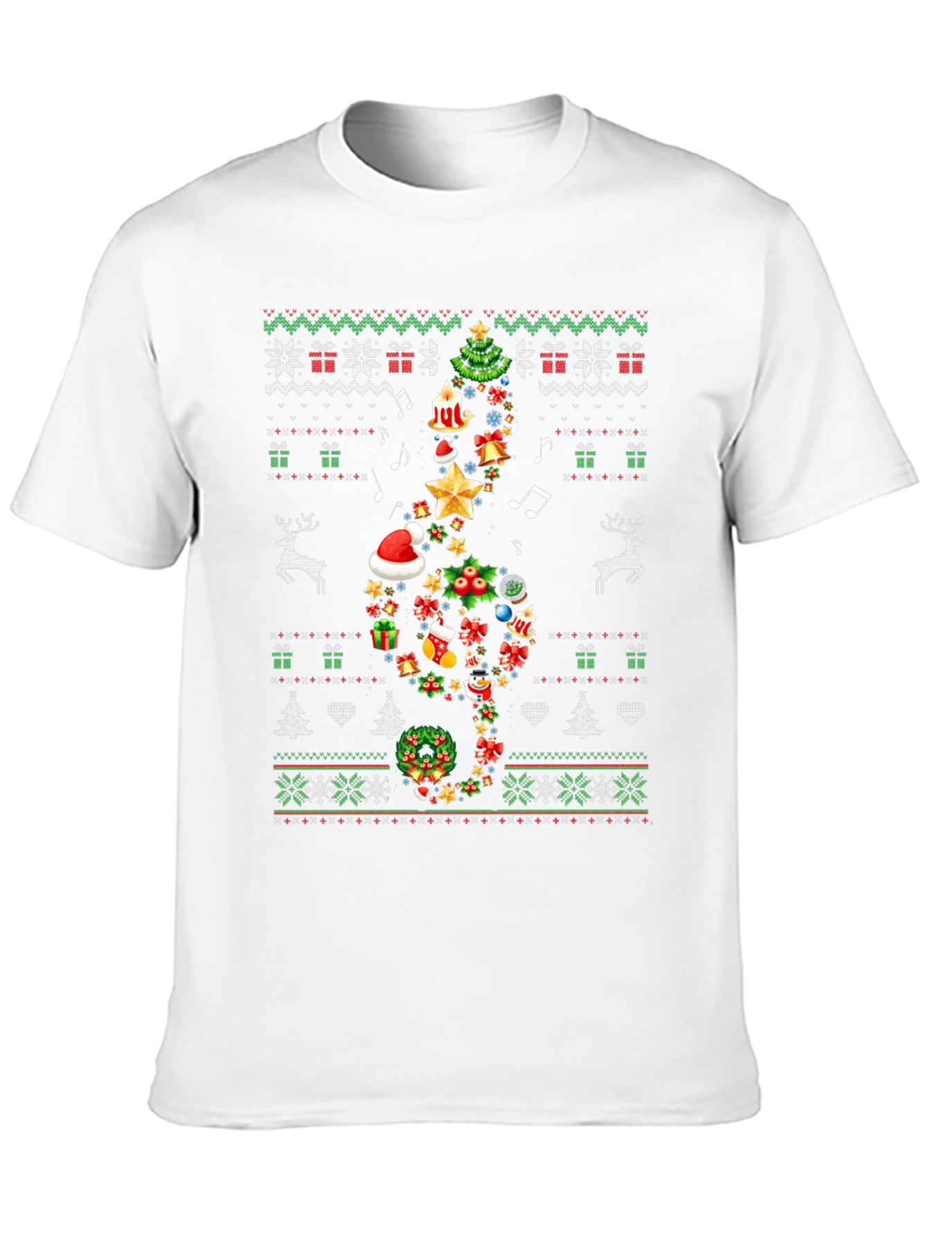 Christmas Music Note T-Shirt