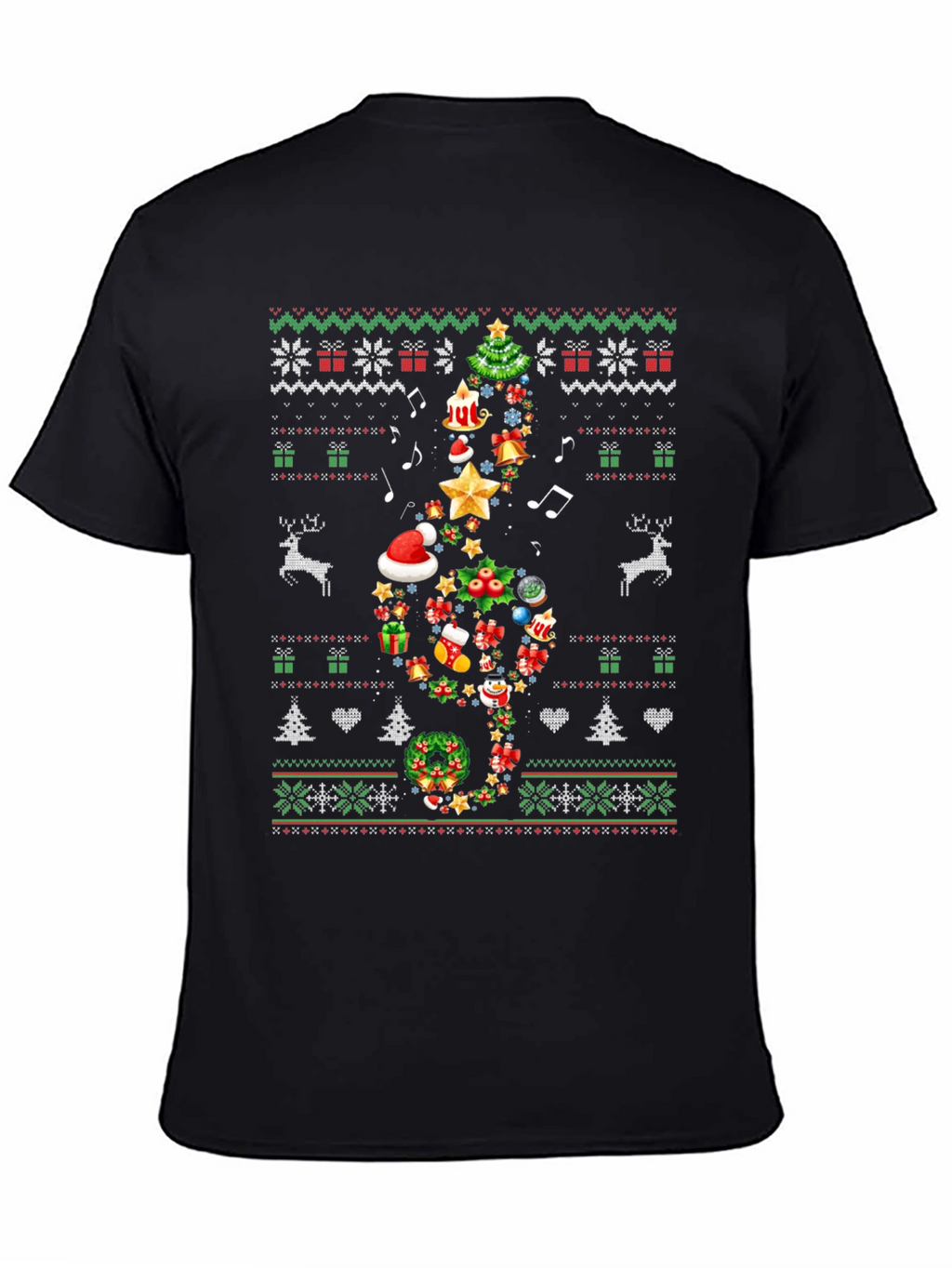 Christmas Music Note T-Shirt