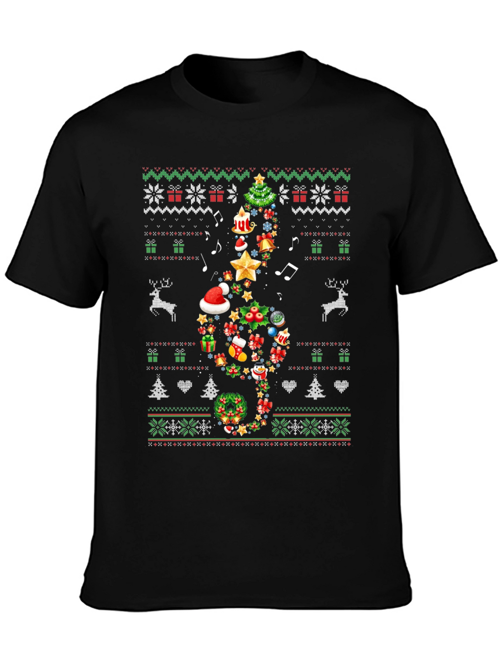 Christmas Music Note T-Shirt