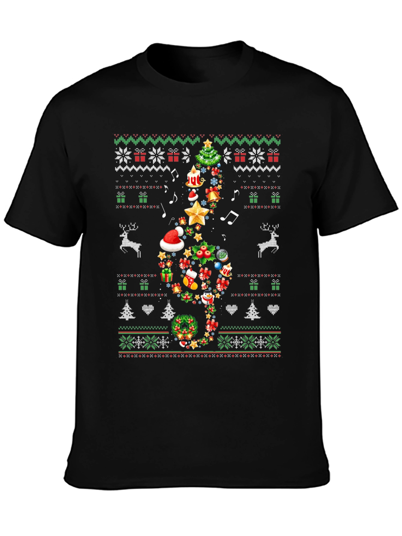 Christmas Music Note T-Shirt