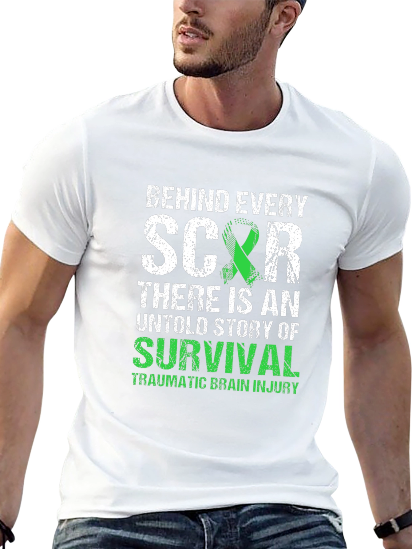 Behind Every Scar: Brain Injury Awareness T-Shirt