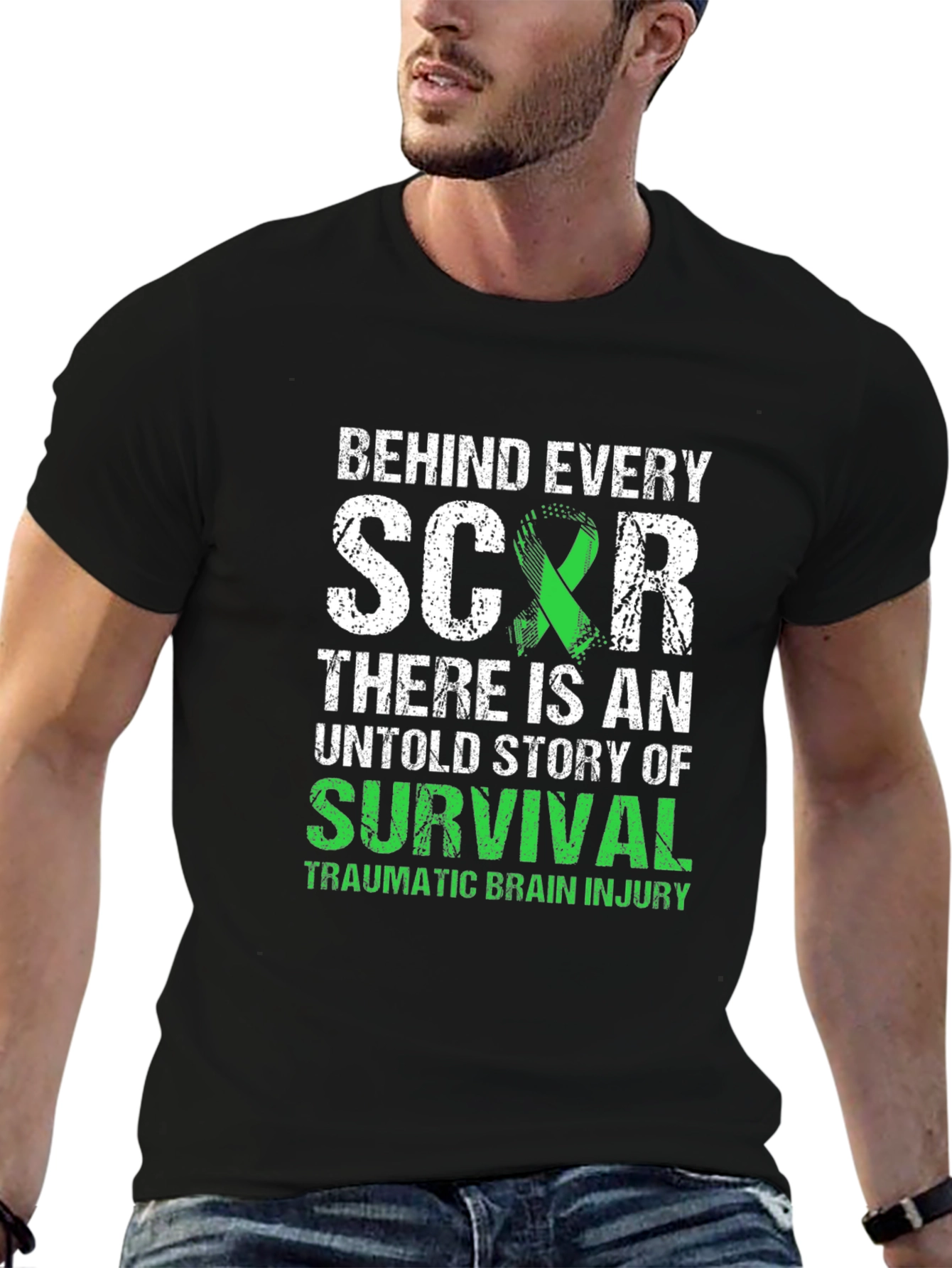 Behind Every Scar: Brain Injury Awareness T-Shirt
