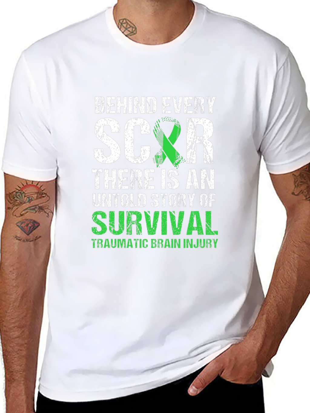 Behind Every Scar: Brain Injury Awareness T-Shirt