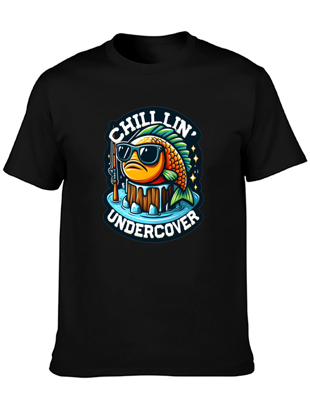 Chillin Undercover Fish Graphic Tee