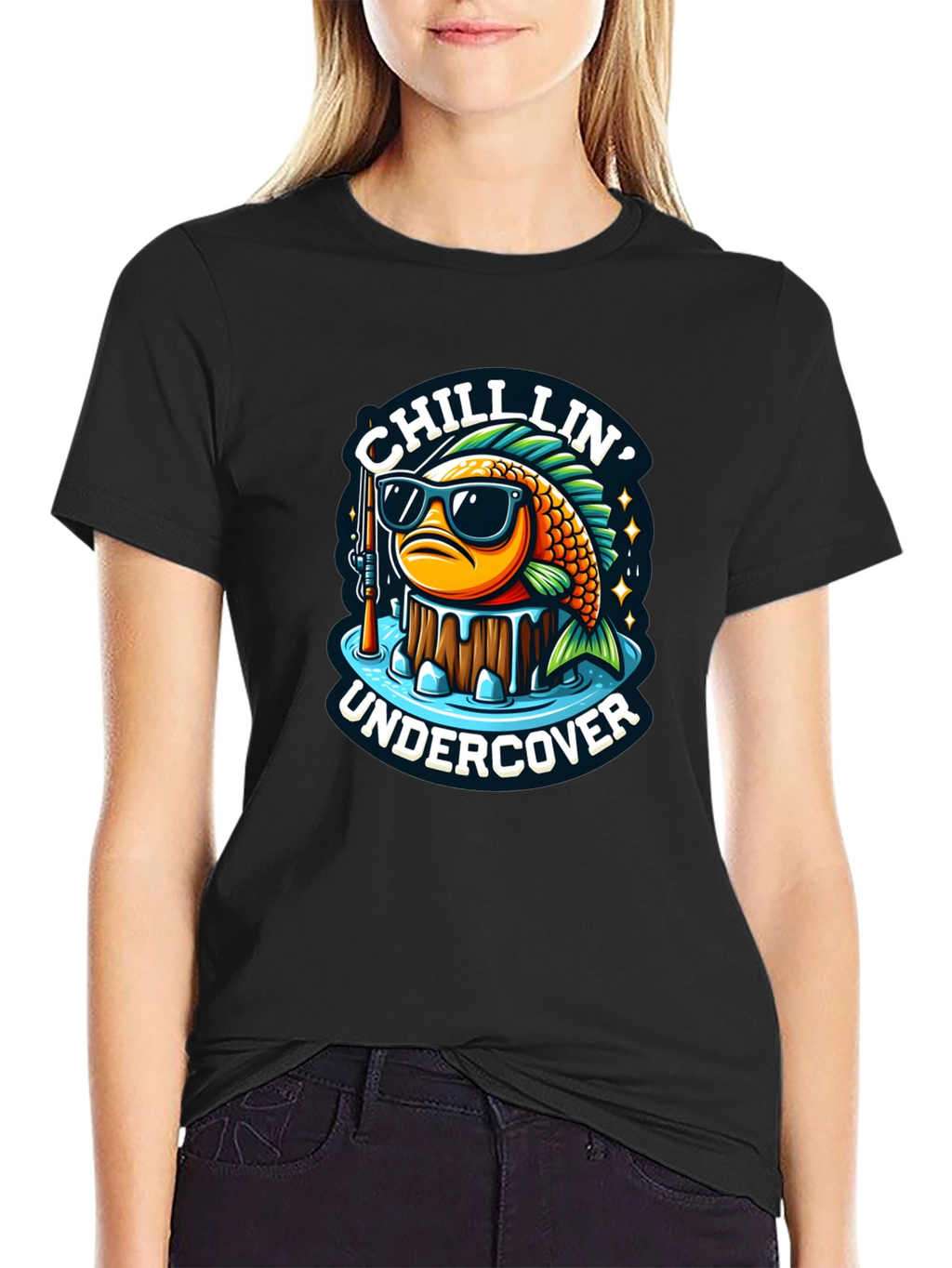 Chillin Undercover Fish Graphic Tee