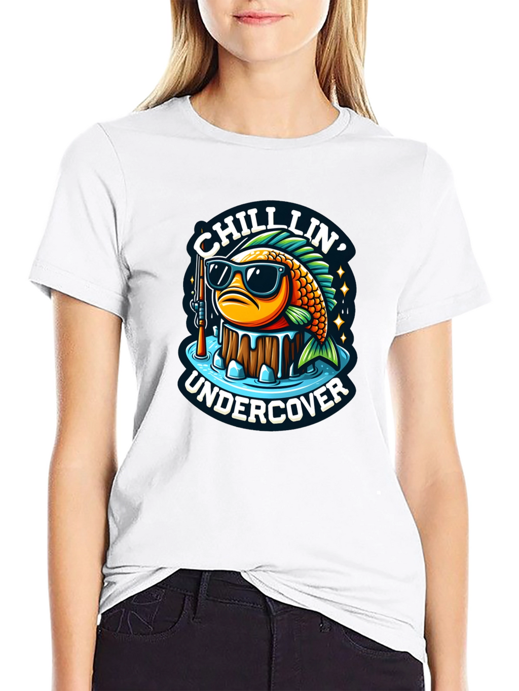 Chillin Undercover Fish Graphic Tee