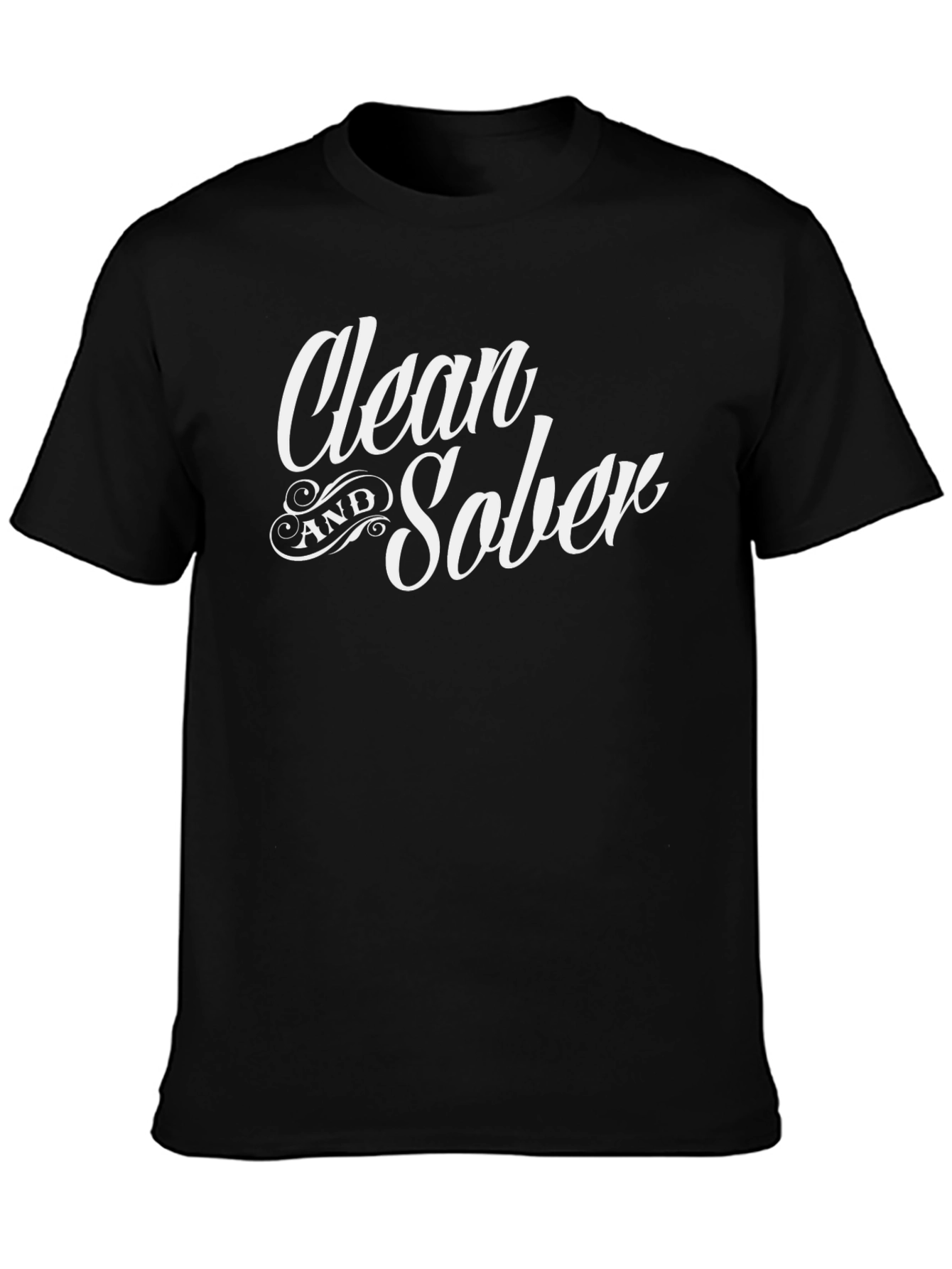 Clean and Sober Black T-Shirt