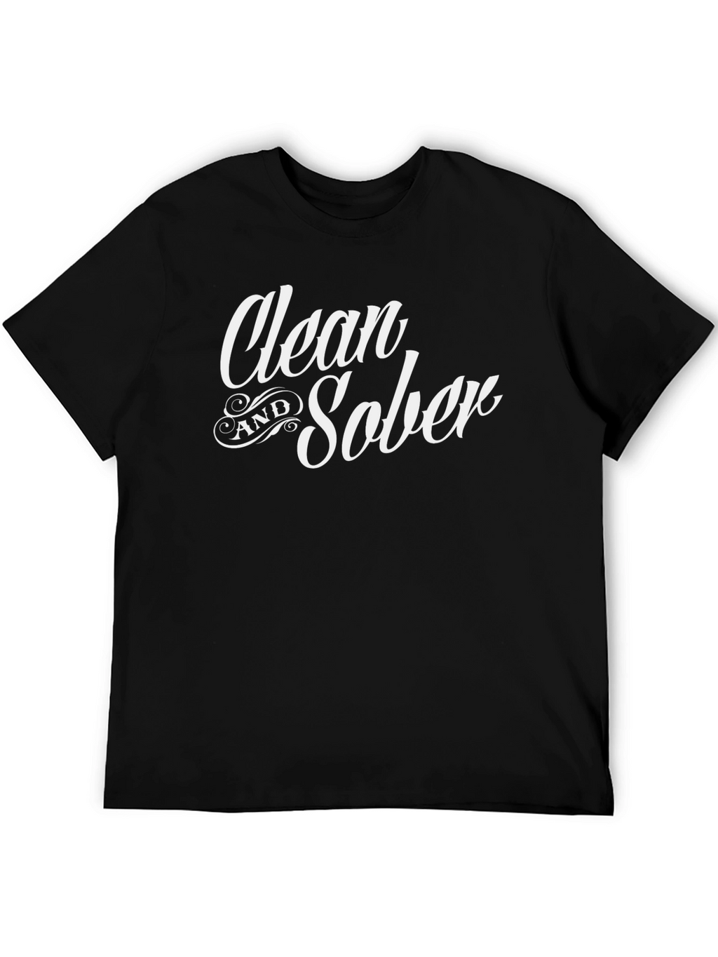 Clean and Sober Black T-Shirt