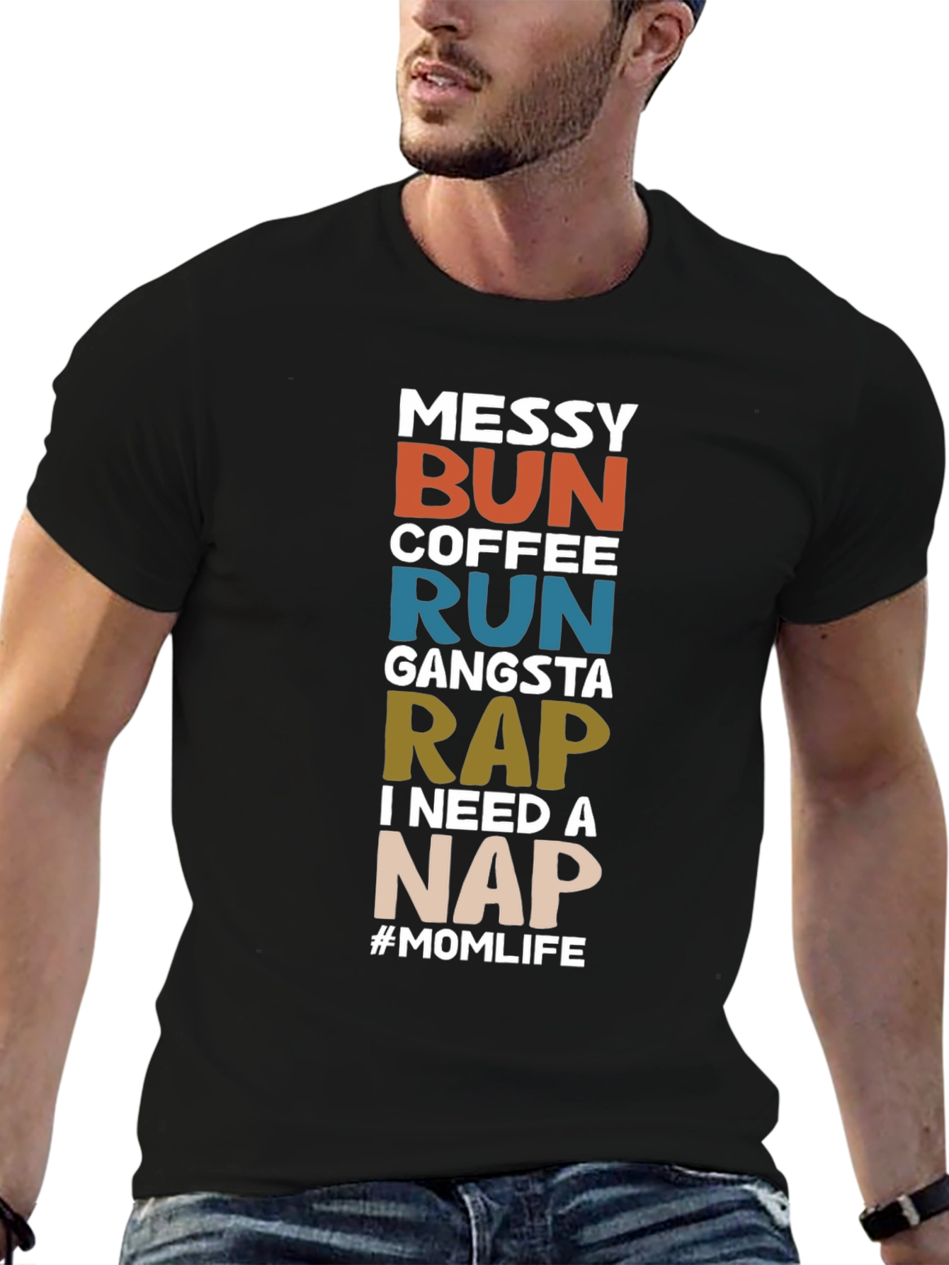 Messy Bun Coffee Run T-Shirt