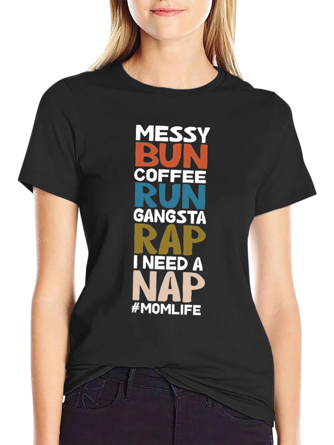 Messy Bun Coffee Run T-Shirt