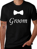 Groom Bow Tie T-Shirt - Wedding Party Tee