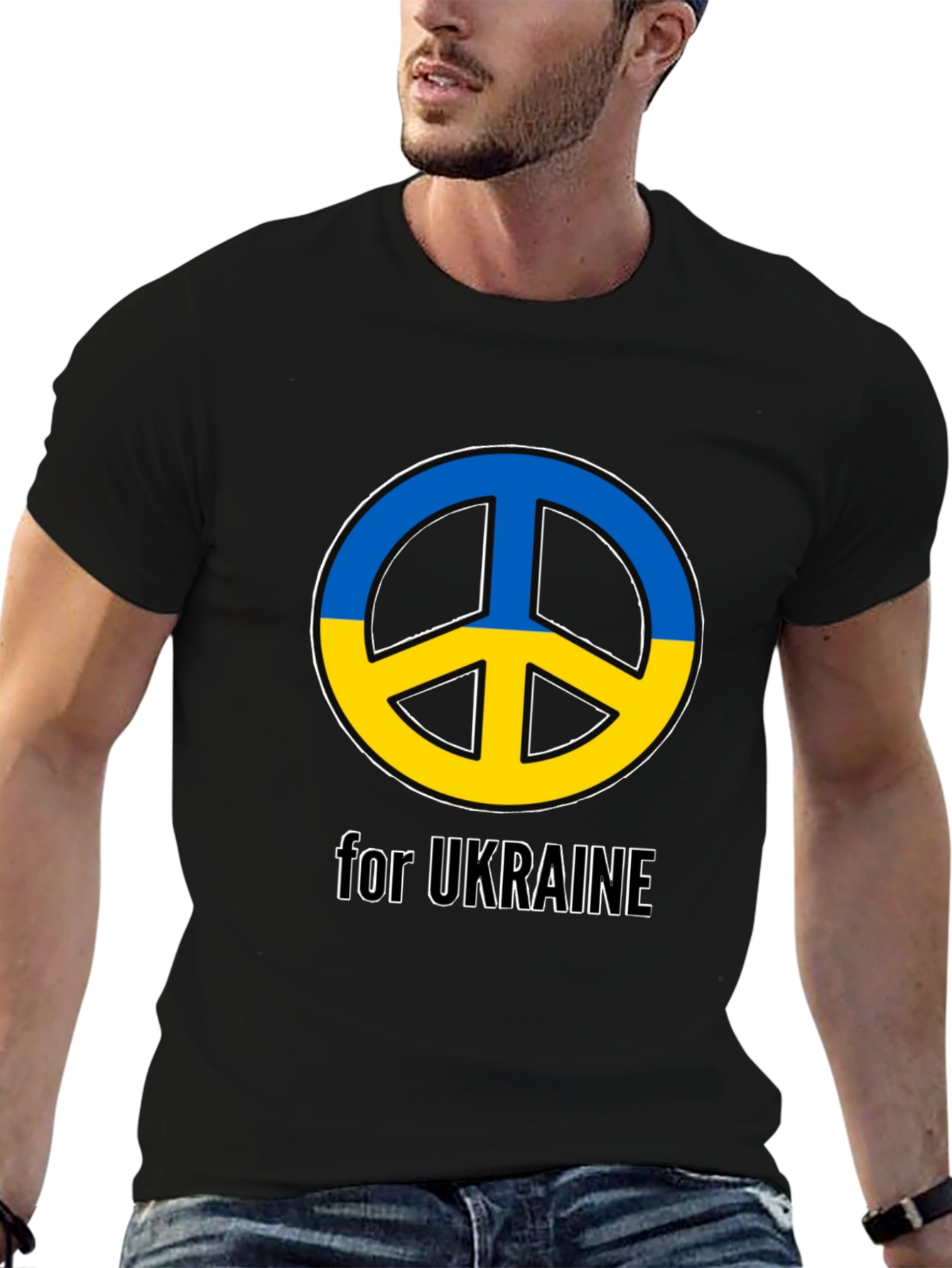 Ukraine Peace Sign T-Shirt - Support Ukraine!