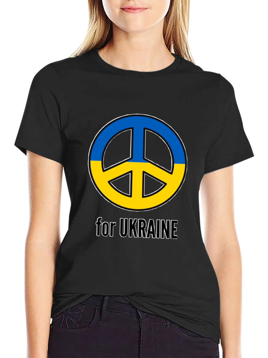 Ukraine Peace Sign T-Shirt - Support Ukraine!