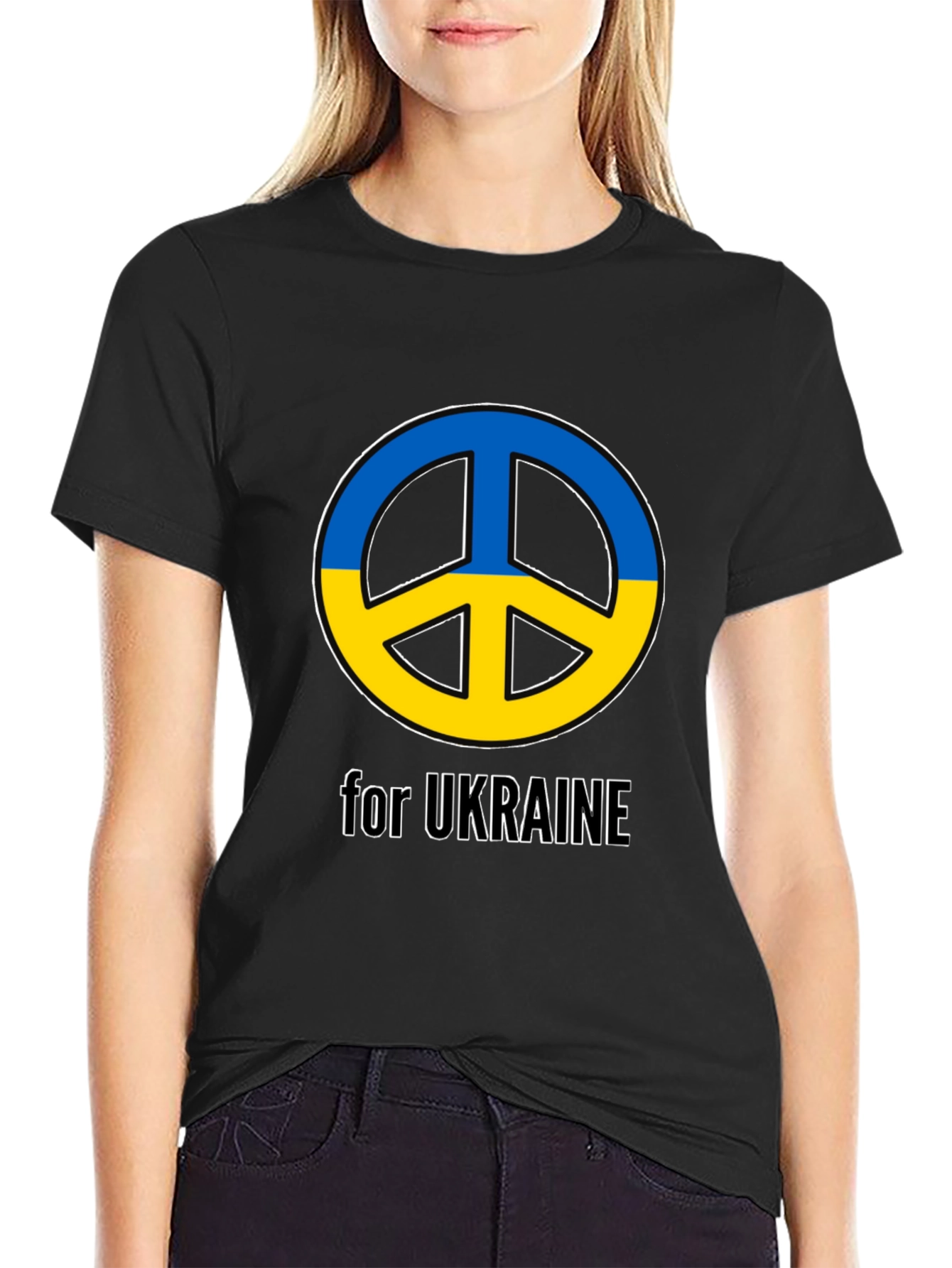 Ukraine Peace Sign T-Shirt - Support Ukraine!