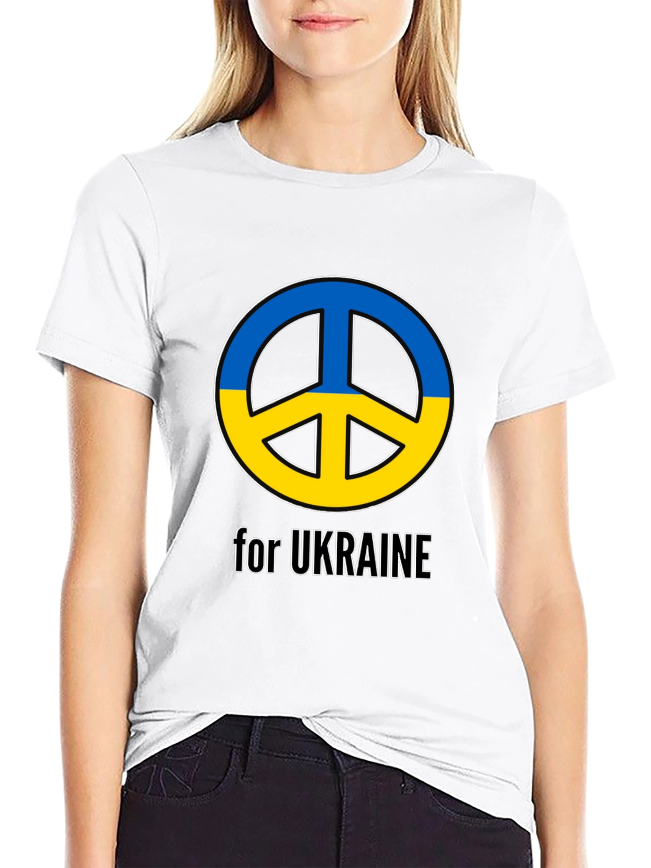 Ukraine Peace Sign T-Shirt - Support Ukraine!