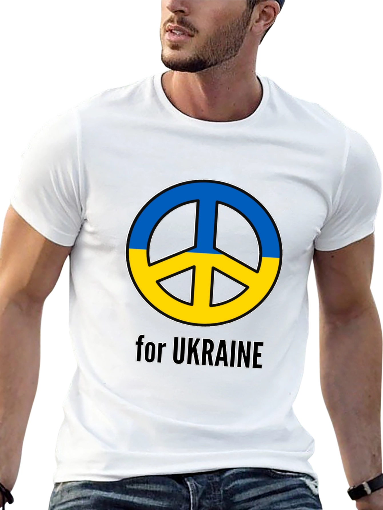 Ukraine Peace Sign T-Shirt - Support Ukraine!